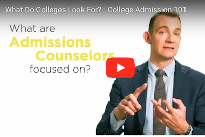 Video: what admissions counselors are looking for
