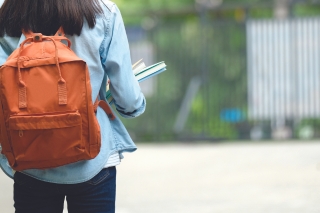 High school students at computers